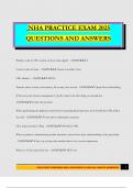 NHA CCMA Bundled Exams 2025 &lpar;Questions and Answers&rpar;