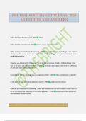 PHI TEST &num;2 STUDY GUIDE EXAM 2025 QUESTIONS AND ANSWERS