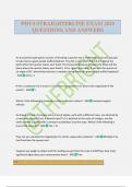 PHYS STRAIGHTERLINE EXAM 2025 QUESTIONS AND ANSWERS
