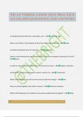 PICAT VERIFICATION TEST PRACTICE EXAM 2025 QUESTIONS AND ANSWERS