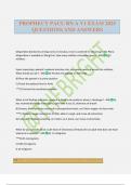 PROPHECY PACU RN A V1 EXAM 2025 QUESTIONS AND ANSWERS