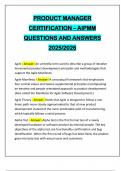PRODUCT MANAGER CERTIFICATION &ndash; AIPMM QUESTIONS AND ANSWERS 2025&sol;2026