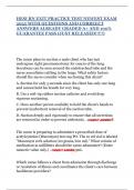 HESI RN EXIT PRACTICE TEST NEWEST EXAM 2025 WITH QUESTIONS AND CORREECT ANSWERS ALREADY GRADED A&plus; AND 100&percnt; GUARANTEE PASS &lpar;JUST RELEASED&excl;&excl;&excl;&excl;&excl;&rpar;