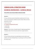 COMLEX-USA LEVEL 1 AND COMLEX LEVEL 2 PRACTICE EXAM &lpar;CLINICAL KNOWLEDGE &plus; CLINICAL SKILLS&rpar;  EXAMS BUNDLE