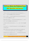 P-99 Low Boiler &lpar;Air Pollution&rpar; Exam 2025 Questions and Answers