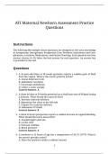 ATI Maternal Newborn Assessment Practice Questions 2025 &ndash; 80 High-Impact ATI-Style Questions with Answers & Expert Insights