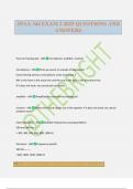 SPAA 344 EXAM 2 2025 QUESTIONS AND ANSWERS