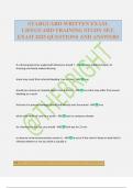 STARGUARD WRITTEN EXAM- LIFEGUARD TRAINING STUDY SET&period; EXAM 2025 QUESTIONS AND ANSWERS