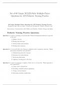 ATI Pediatric Nursing Practice Questions 2025 &ndash; 80 High-Impact ATI-Style Questions with Answers & Expert Insights