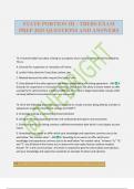 STATE PORTION III - TREBS EXAM PREP 2025 QUESTIONS AND ANSWERS