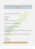 TREBS EXAM 1 2025 QUESTIONS AND ANSWERS