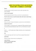 ABST EXAM PRACTICE QUESTIONS WITH 100&percnt; CORRECT ANSWERS