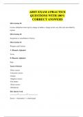 ABST EXAM 4 PRACTICE QUESTIONS WITH 100&percnt; CORRECT ANSWERS