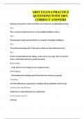 ABST EXAM 6 PRACTICE QUESTIONS WITH 100&percnt; CORRECT ANSWERS