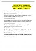 ACCOUNTING 200 EXAM 5 PRACTICE QUESTIONS WITH 100&percnt; CORRECT ANSWERS