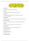 ACCOUNTING 200 EXAM 6 PRACTICE QUESTIONS WITH 100&percnt; CORRECT ANSWERS
