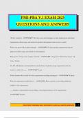 PMI-PBA V&period;1 EXAM 2025 QUESTIONS AND ANSWERS