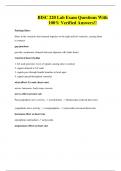 BISC 220 Lab Exam Questions With 100&percnt; Verified Answers&excl;&excl;