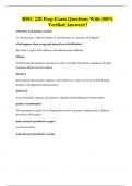BISC 220 Prep Exam Questions With 100&percnt; Verified Answers&excl;&excl;