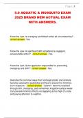5&period;0 AQUATIC & MOSQUITO EXAM  2025 BRAND NEW ACTUAL EXAM  WITH ANSWERS&period;