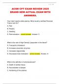 ACSM CPT EXAM REVIEW 2025  BRAND NEW ACTUAL EXAM WITH  ANSWERS&period; 