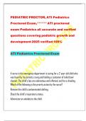 PEDIATRIC PROCTOR&comma; ATI Pediatrics Proctored Examzz