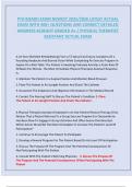 PTA BOARD EXAM NEWEST 2025&sol;2026 LATEST ACTUAL EXAM WITH 400&plus; QUESTIONS AND CORRECT DETAILED ANSWERS ALREADY GRADED A&plus; &sol; PHYSICAL THERAPIST ASSISTANT ACTUAL EXAM&vert;LATEST