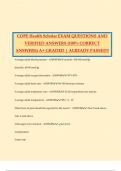 COPE Health Scholar EXAM QUESTIONS AND VERIFIED ANSWERS &lpar;100&percnt; CORRECT ANSWERS&rpar; A&plus; GRADED &vert; ALREADY PASSED&excl;&excl;