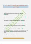 TAP 250 EXAM 2025 QUESTIONS AND ANSWERS