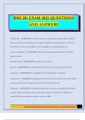 RMI 201 EXAM 2025 QUESTIONS AND ANSWERS
