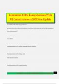 Extremities RTBC Exam Quesions With All Correct Answers 2025 New Update