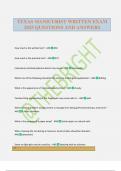 TEXAS MANICURIST WRITTEN EXAM 2025 QUESTIONS AND ANSWERS