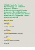 NR503-Population Health Epidemiology and Statistical Principles Midterm &lpar;Chamberlain&period;edu&rpar; Actual Exam Questions &sol; Expert Strategies&comma; Review of Key Quizzes&comma; and Practice Questions for Guaranteed Success &sol; Newest 2025&sol;2026&period;  Terms in this set &lpar;49&rpar;         Q