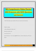 RN Comprehensive Online Practice 2025 B Answers with NGN Questions and Answers