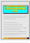 RN Comprehensive Online Practice 2025 B &lpar;6&sol;10&rpar; Exam Questions and Answers
