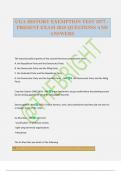 UGA HISTORY EXEMPTION TEST 1877 &ndash; PRESENT EXAM 2025 QUESTIONS AND ANSWERS