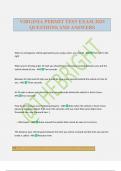 VIRGINIA PERMIT TEST EXAM 2025 QUESTIONS AND ANSWERS