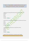WGU-C838-PRE-ASSESSMENT EXAM 2025 QUESTIONS AND ANSWERS