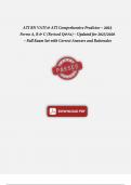  ATI RN VATI & ATI Comprehensive Predictor &ndash; 2023 Forms A&comma; B & C &lpar;Revised Q&As&rpar; &ndash; Updated for 2025&sol;2026 &ndash; Full Exam Set with Correct Answers and Rationales