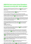 NGN Exit hesi review Actual Questions answered correctly with latest updates&period;