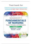 Test bank for Fundamentals of nursing theory concepts and applications 4th edition by wilkinson&comma;barnett&lpar;complete chapters with answer key&rpar;