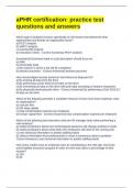 aPHR certification&colon; practice test questions and answers