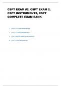 CSPT EXAM 2&comma; CSPT EXAM 2&comma; CSPT INSTRUMENTS&comma; CSPT COMPLETE EXAM BANK