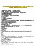 ENP- EMERGENCY NUMBER PROFESSIONAL EXAM QUESTIONS AND ANSWERS GRADED A&plus; LATEST UPDATE&period;