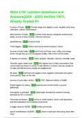 WGU C787 nutrition Questions and Answers&lpar;2025&rpar; Verified