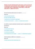 West coast emt block exam Questions and Answers 100&percnt; Correct 2025 Grade A&plus;&period;