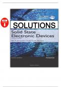 Solutions Manual &ndash; Solid State Electronic Devices&comma; 7th Global Edition by Streetman & Banerjee &vert; All 10 Chapters Covered