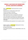 CERAD 3 LAW EXAM 2025 BRAND NEW  ACTUAL EXAM WITH ANSWERS&period; 