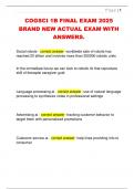 COGSCI 1B FINAL EXAM 2025  BRAND NEW ACTUAL EXAM WITH  ANSWERS&period; 