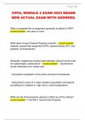 CPPA&comma; MODULE 4 EXAM 2025  BRAND NEW ACTUAL EXAM WITH  ANSWERS&period;